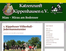 Tablet Screenshot of katzenzunft-kippenhausen.de